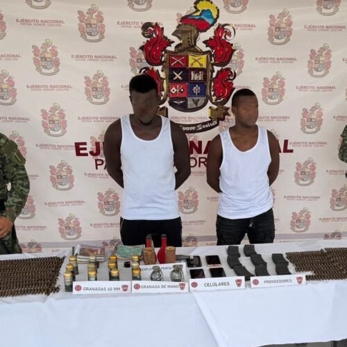 El Ejército capturó en Roberto Payán, Nariño a 2 integrantes de la “Coordinadora Nacional Bolivariana”
