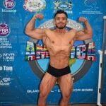 Fisicoculturista se cuelga medalla de plata en Ecuador