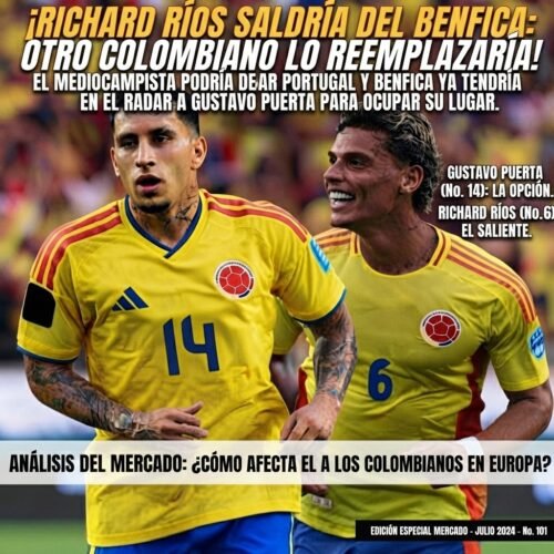 RICHARD RÍOS SALDRÍA DEL BENFICA: OTRO COLOMBIANO LO REEMPLAZARÍA