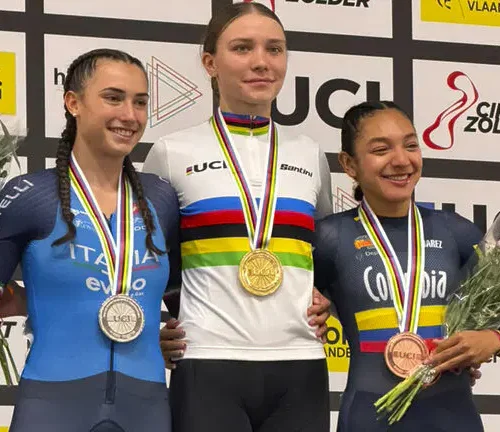 Manuela Loaiza, bronce en la velocidad del Campeonato Mundial de Pista Junior en Bélgica