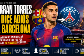 FERRAN TORRES LE DICE ADIÓS AL BARCELONA